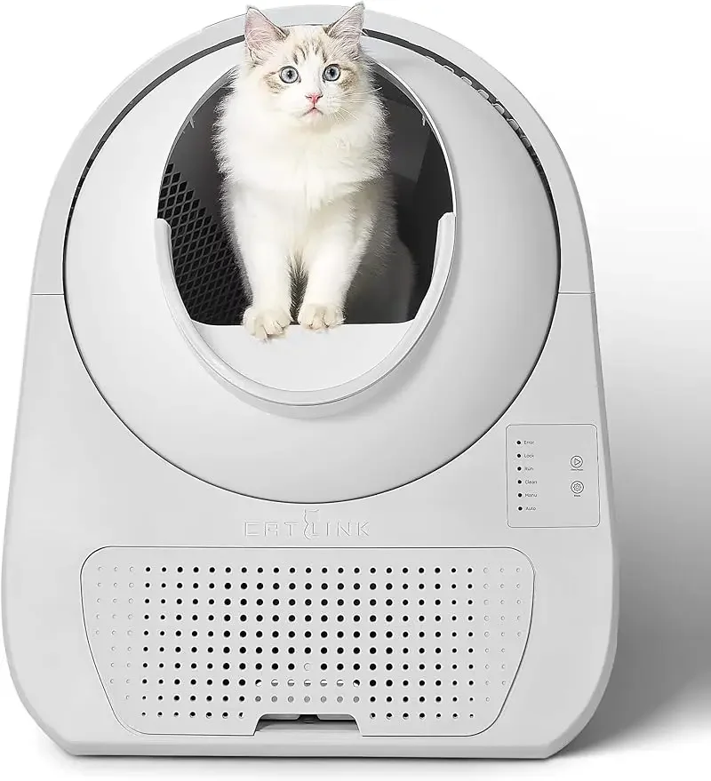 CATLINK Self Cleaning Cat Litter Box,Automatic,Double Odor Removal,Robot Litter Box for Cats from3.5 to 22 pounds(Young Version)