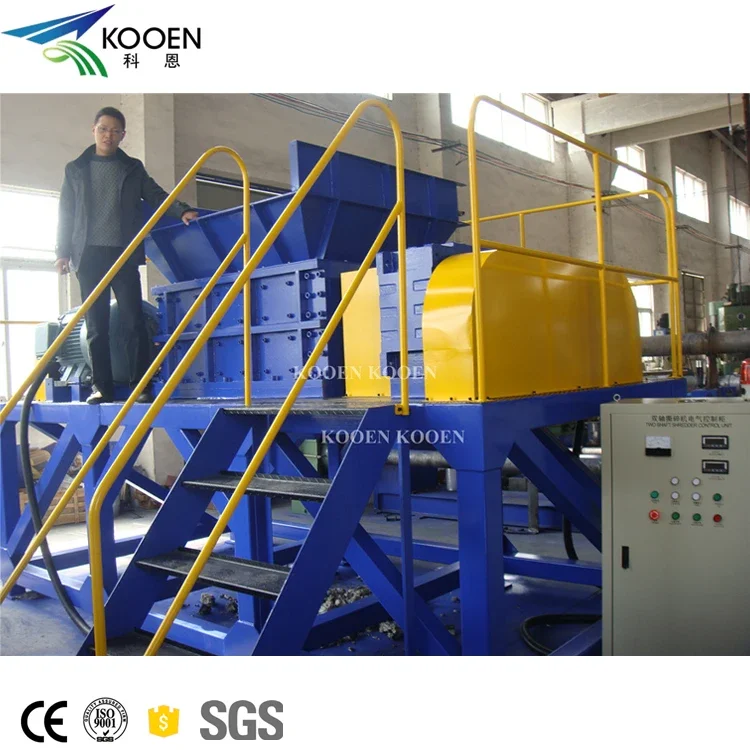 Hard plastic shredder/Heavy- Plastic Pipe Drum Barrel Shredding crushing Machine/ Shredder Crusher System