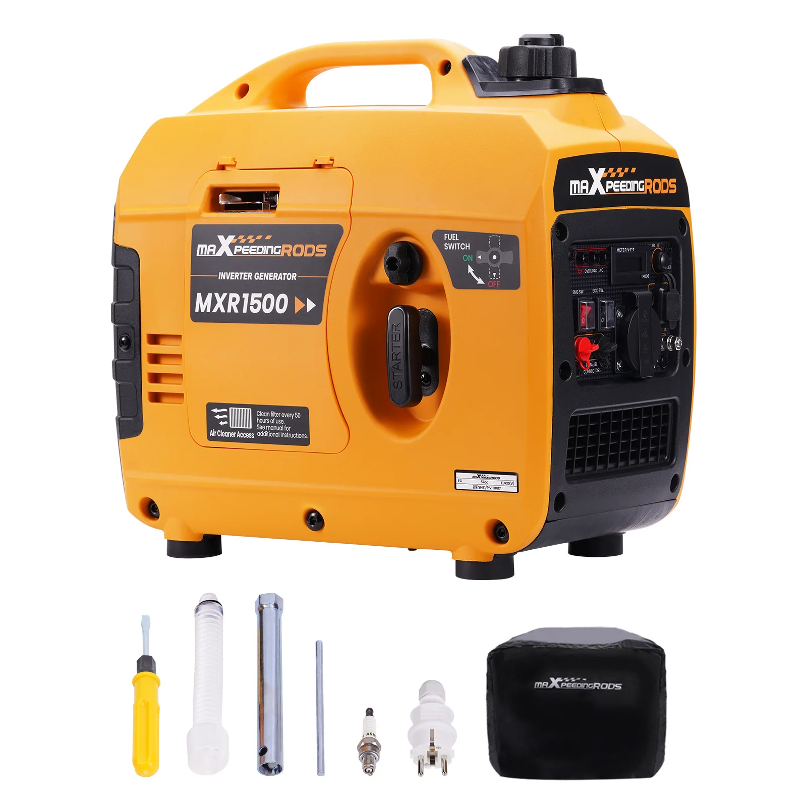 Inverter Gasoline Generators 1200W Portable Silent Camping AC