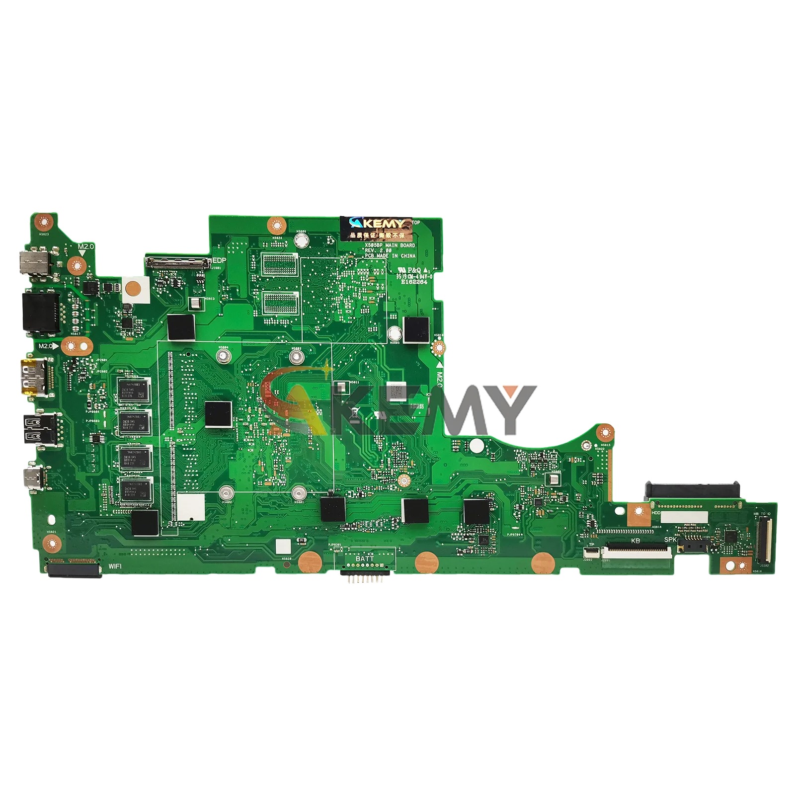 Placa base para ordenador portátil X505BA para ASUS VivoBook A505B V505B X505BP K505B X505BA X505B A580B placa base para portátil con CPU A6 A8 A9