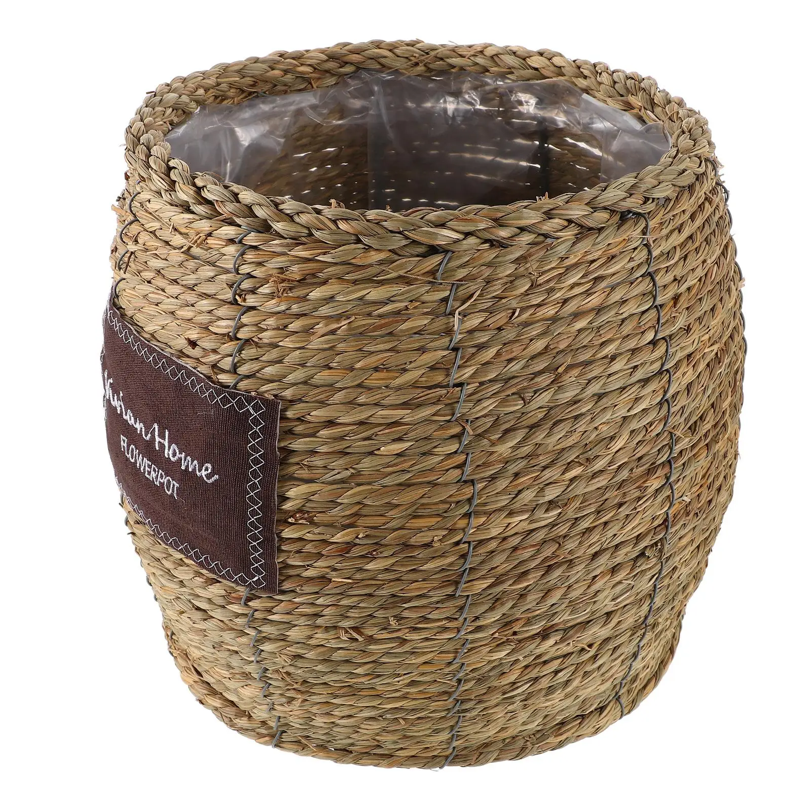 

Flowerpot Woven Basket Rattan Blasket Wicker Handwoven Decorative Plant Holder Storage