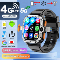 2024 New PGD Smart Watch Men 4G LTE GPS Wifi 16G/64G ROM Storage HD Dual Camera Video Call Google Play Heart Rate Android Watch