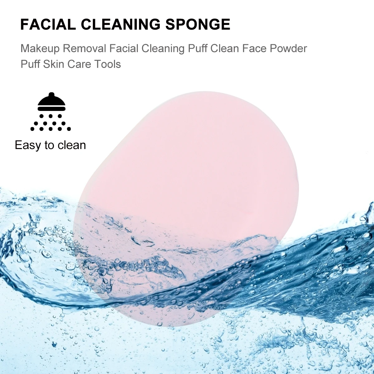 

10pcs Facial Cleaning Sponge Skin Care Tools Face Puff Wash Makeup Pads Disposable Cleansing For All Types