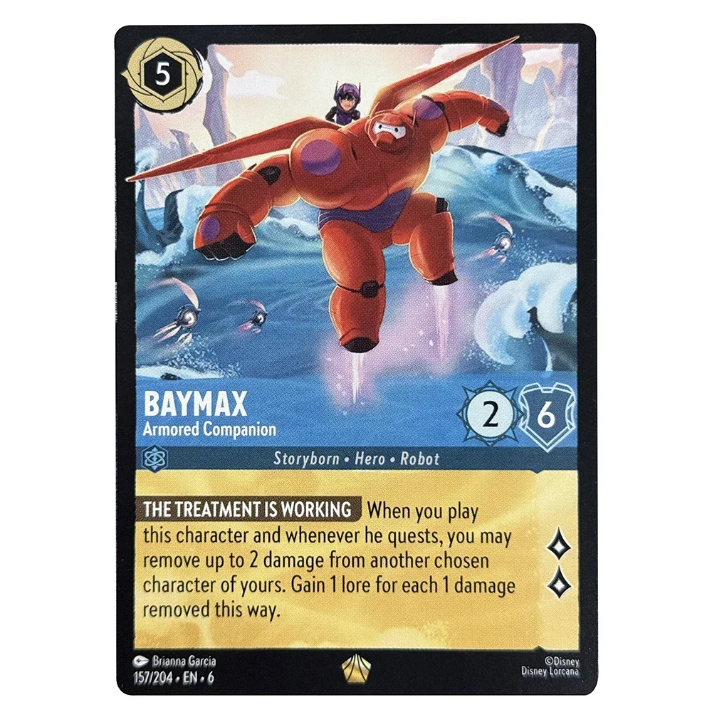 Disney Chapter 6 Lorcana Proxy Card Azurite Sea Genie-Wish Fulfilled Simba Oswald Tiana Yzma Baymax Board Game Trading Card EN