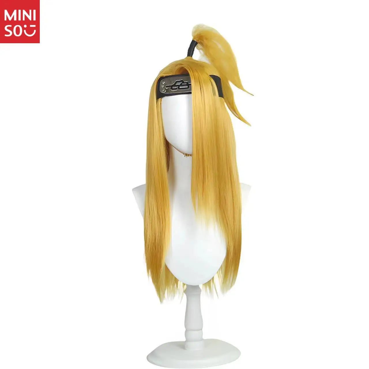 باروكة أنيمي ناروتو ديدارا كوس - باروكة كوسبلاي ذهبية نابضة بالحياة ذات مظهر طبيعي، شعر صناعي لمجموعات المعجبين #2