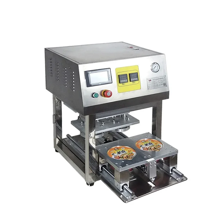 Automatic 4-Cup Plastic Cup Sealing Machine for Sauce Tea and Coffee