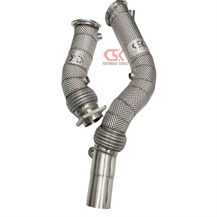 High Quality With Free Flow Downpipe for  F80 M3 F82 M4 CSK Downpipe End Exhaust