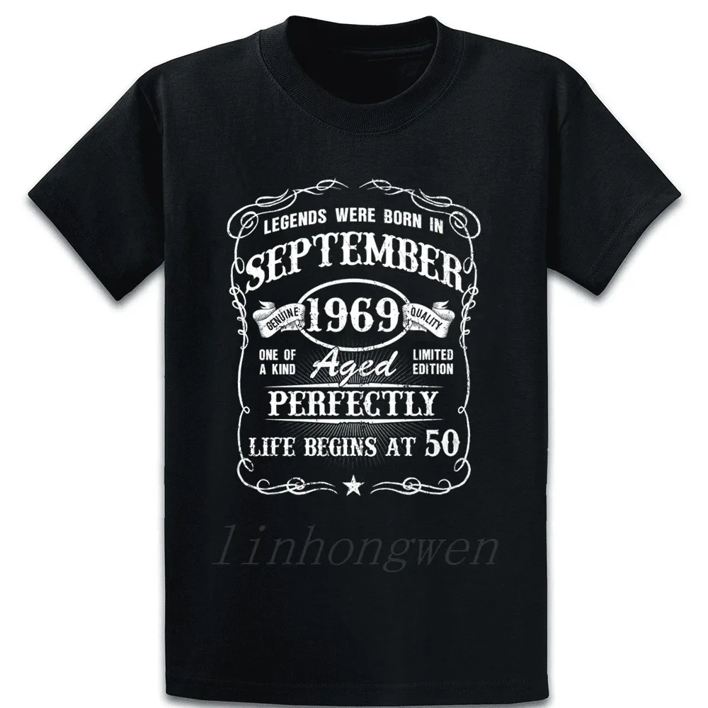 Born In September 1969 50th Birthday Gift Legends T Shirt Spring Autumn New Fashion Formal S-4XL Cotton Designer Family Shirt