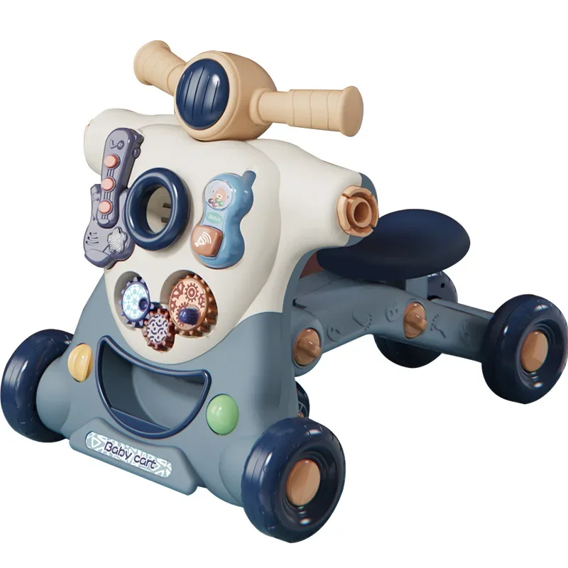 

Baby Walker Sliding Bike Anti Rollover Multi-functional Early Education,Three in One Walking Toy Car Baby