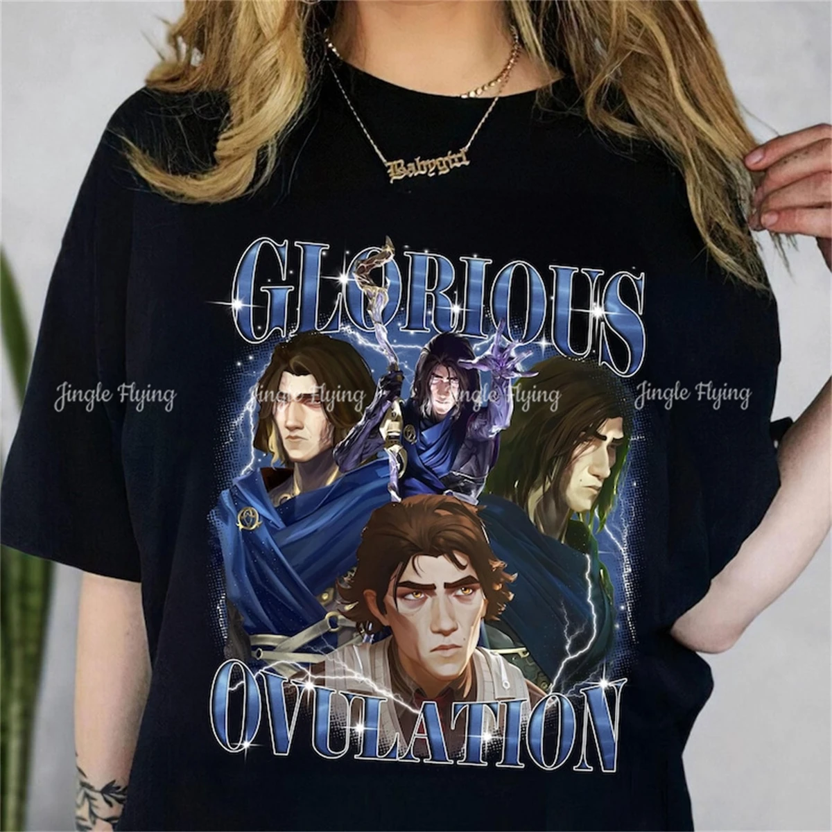 Виктор Arcane Glorious Ovulation Футболка унисекс в винтажном стиле Jayce X Arcane, сезон 2, рубашка для ужина для девочек