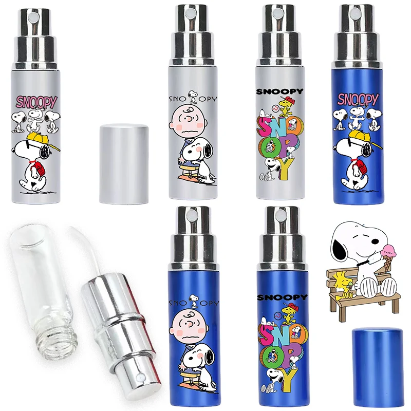 

10ML Snoopy Perfume Bottle Refillable Portable Mini Atomizer Spray Refill Bottle Cartoon Cosmetic Containers Refillable Bottles