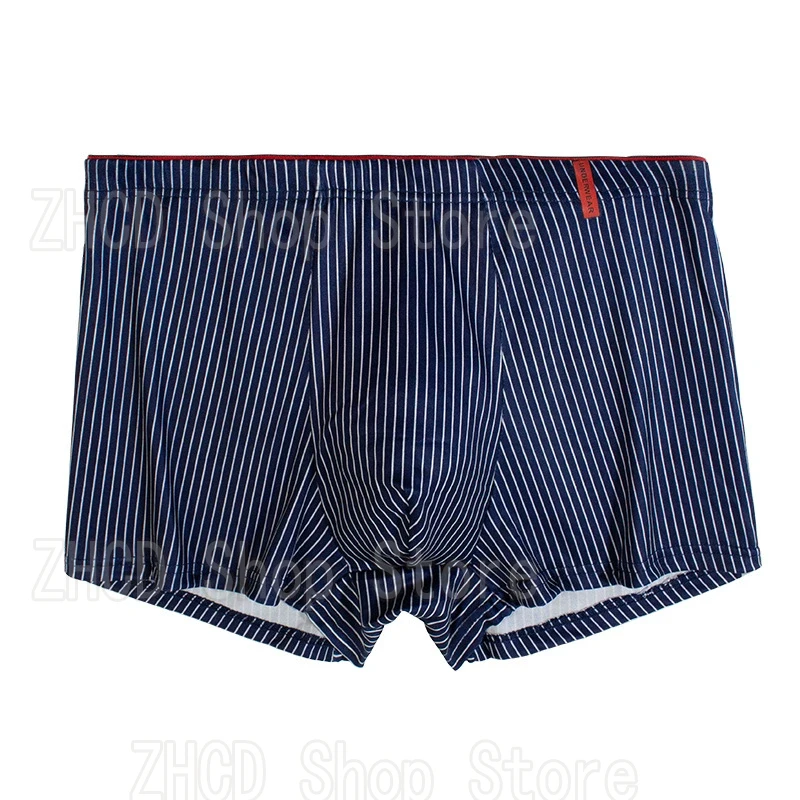 4 pezzi Intimo da uomo Set comfort traspirante Boxer da uomo Boxer a righe Sottili e ad asciugatura rapida