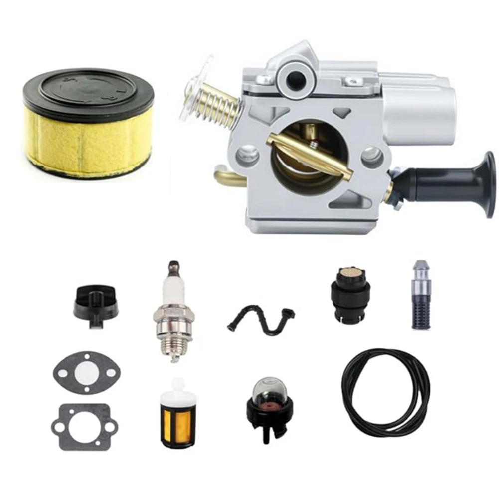 Carburetor Kit for MS271 MS261 MS271C MS291C MS261C Chainsaws Matches 1143 120 0616 C1Q-S211 Dimensions and Function