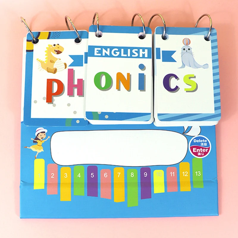 93Pcs Kaarten Engelse Phonics Bureaukalender Thuis Kleuterschool Pocket Chart Leermiddelen Voor Kinderen Voorschoolse Leren Montessori