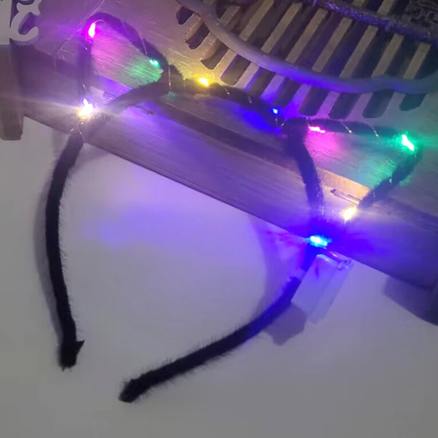 Diadema navideña luminosa con orejas de astas, dia... - Grandado Diadema navideña luminosa con orejas de astas, dia... - Grandado