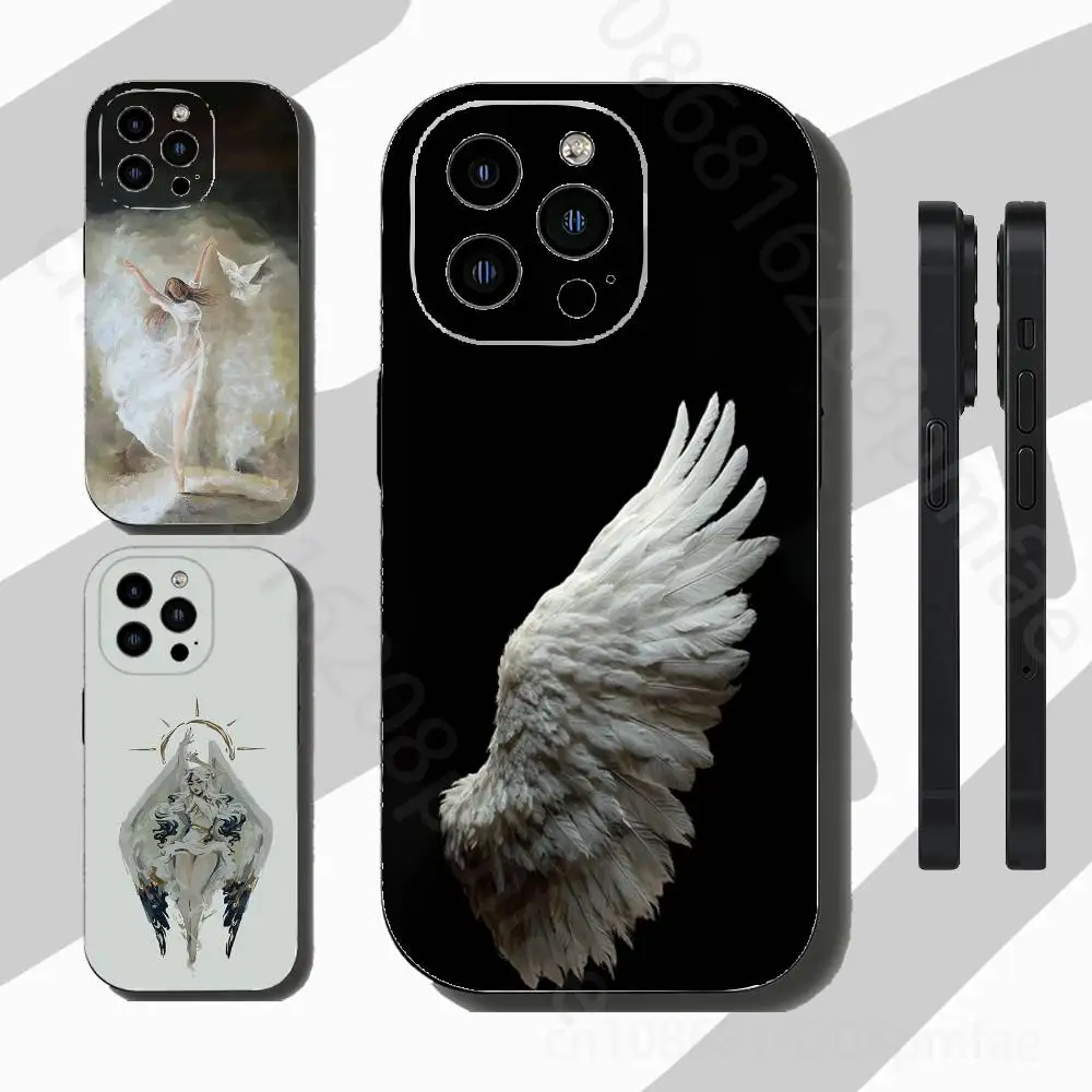 Artistic style of angels iPhone Case For 17,16,15,14,13,12,11 Pro,Max,Plus,X,XS,XR,SE,Mini Back Protector Cover