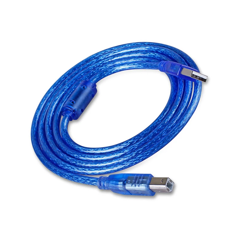 USB to USB B 2.0 Printer Cable Braided Printer Scanner Laptop Computer High Speed for Epson HP Brother Huawei Xiaomi image 2
