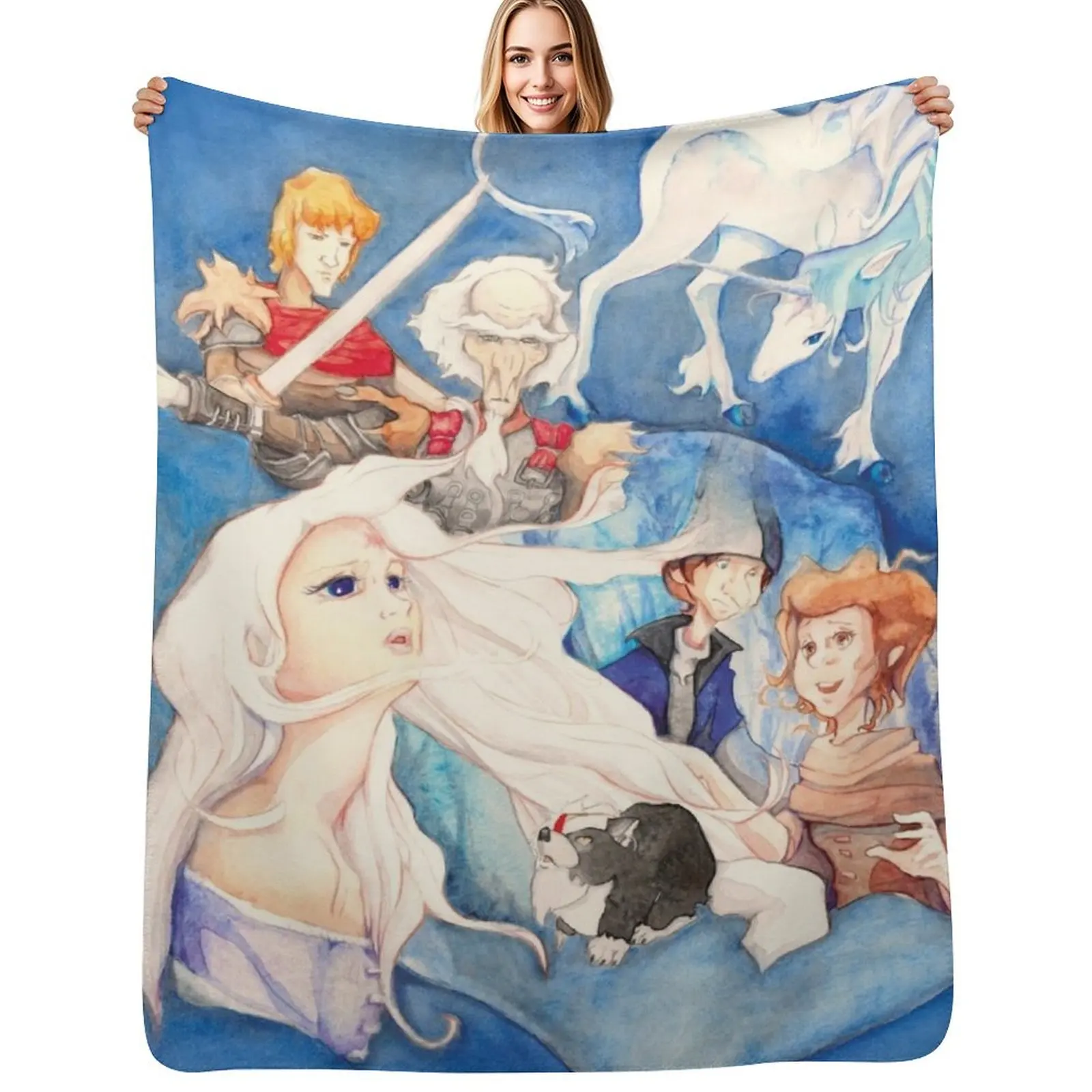 

Reflections The Last Unicorn Throw Blanket Modern Design Soft Blanket for Home Decor