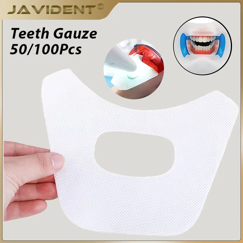 50/100Pcs Dental All-Ceramic Mouth Guard Isolation Bib Disposable Saliva Catcher  Mouth Mask Dental Cloth Saliva Pad