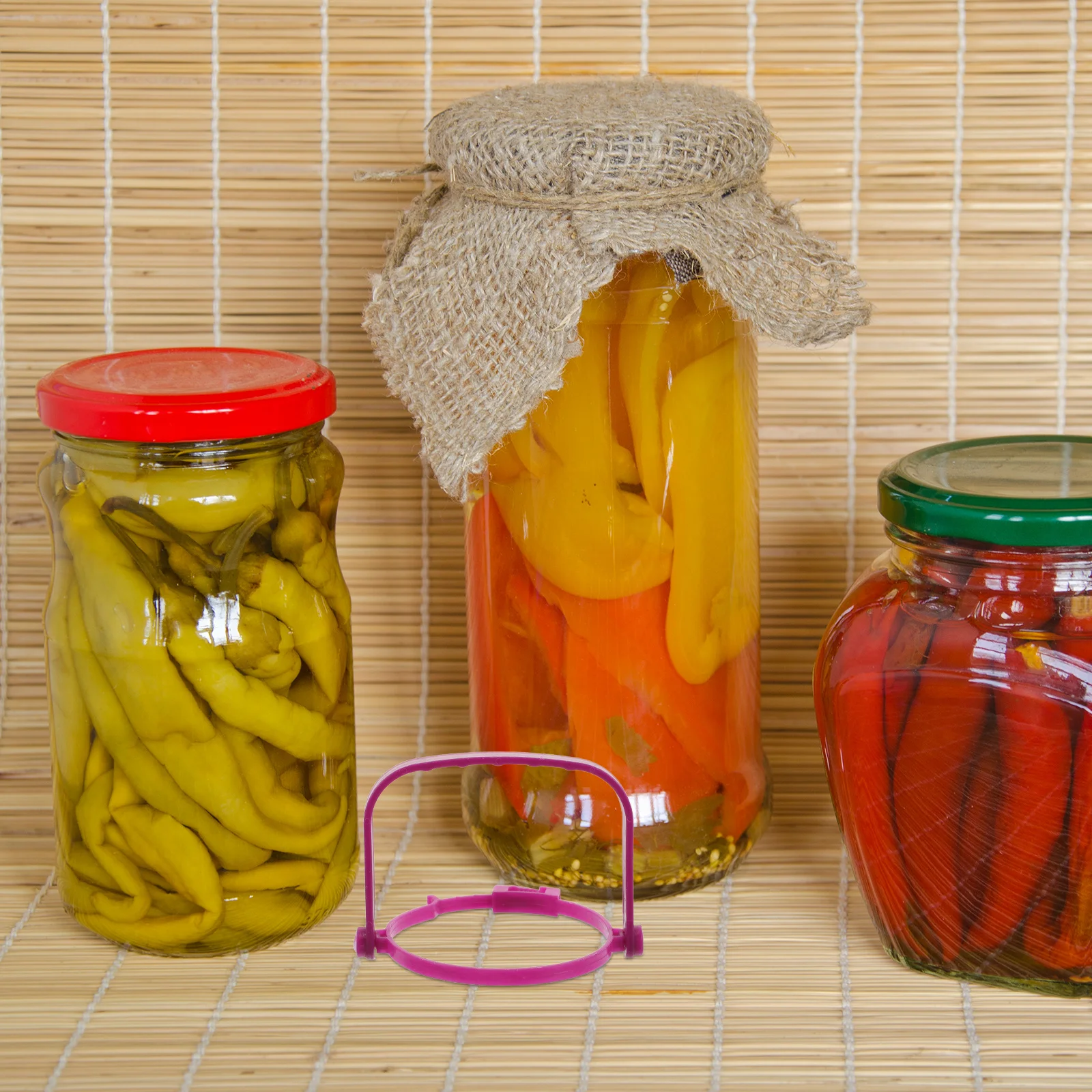 

2Pcs Glass Jar Handle Replacement Plastic Grip Pickle Jar Carrying Lifter for Wide Mouth Gallon Water Bottle Jug Accessory