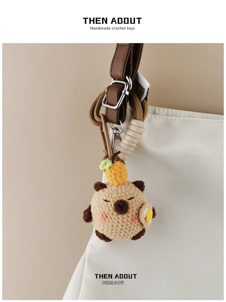 Cure Series Capybara Doll Bag Pendant Keychain Gift Bag Accessory Chinese Brand Fashionable Bag Decorations And Accessories
