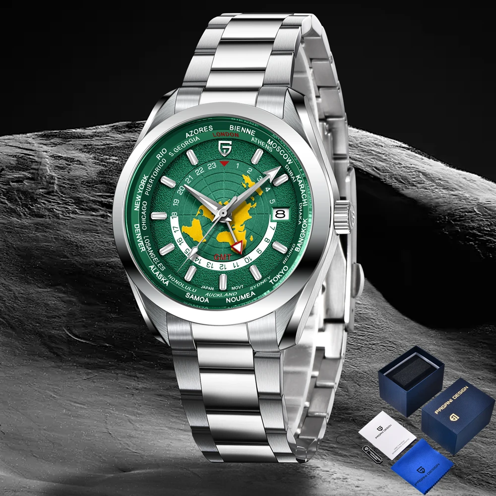 

PAGANI DESIGN New Watch Luxury Earth Machinery Man Watch Gift Box AR Sapphire Crystal NH34A Stainless Steel 40mm Men's Watches