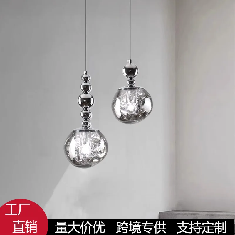 

Прикроватная люстра для спальни, элитный дизайнерский стиль, проход, фоновая стена гостиной, легкая роскошная лава, подъемная паря