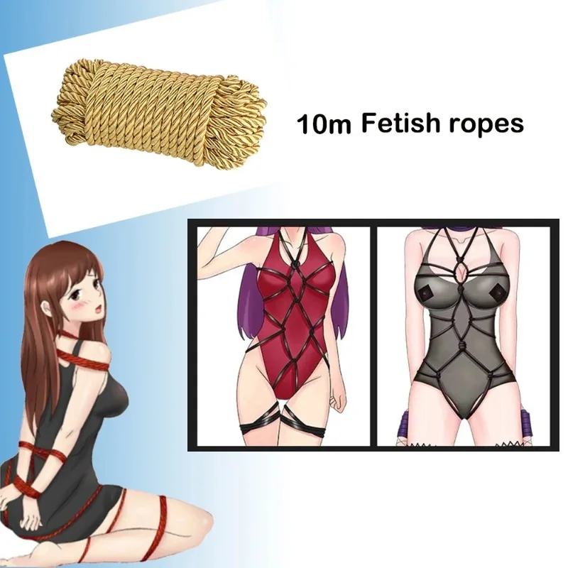 10M Professional Bondage Sex Rope Slave Restraint Adult Couple Sex Toys Roleplay BDSM Fetish Exotic Games Harness Toys