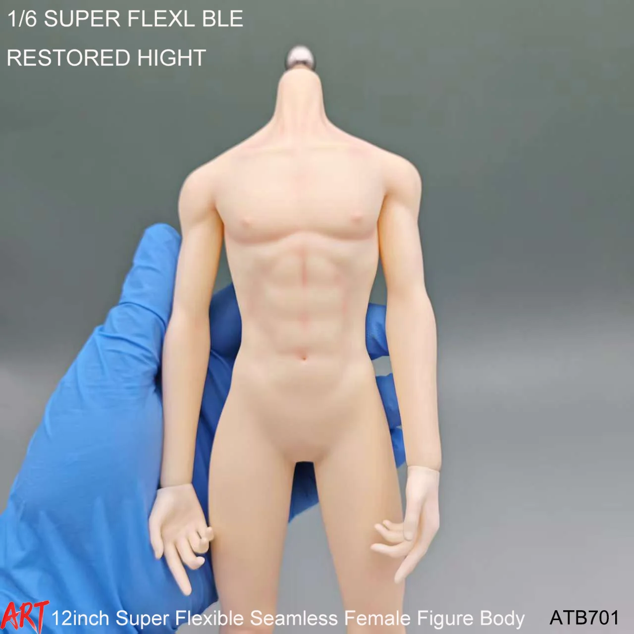 12-Zoll-Actionfiguren-Körpermodell für männliche Soldaten – superflexible, nahtlose blasse Sonnenbräune für individuelle militärische Sammlung mit JJ-Modell