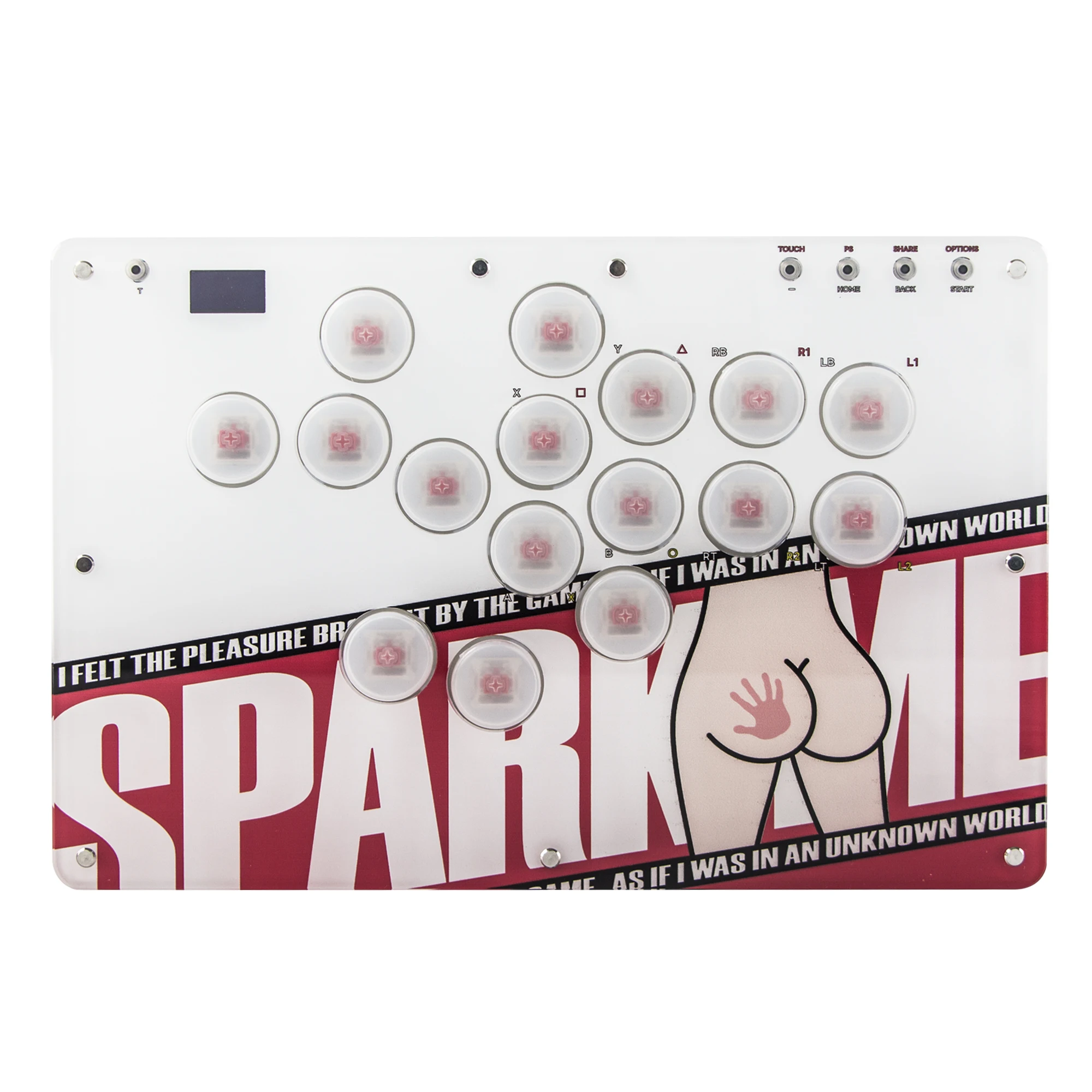 REMANK Hitbox Arcade Hitbox Controller for PS5/PS4/PC/Steam Fightstick Joystick Keyboard Compatible with Switch