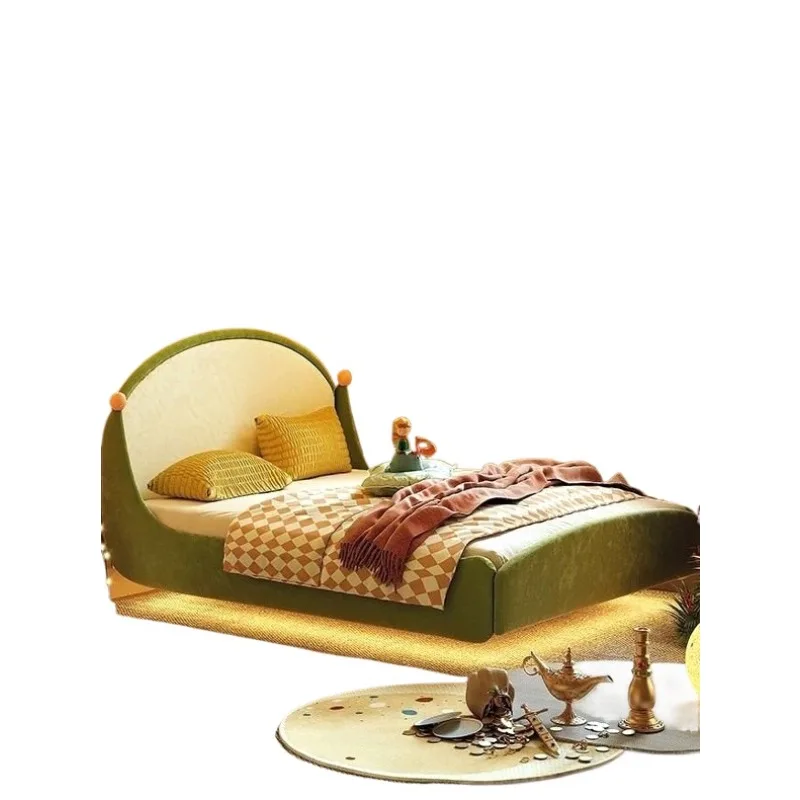 

Boys Girls Suspended Bed Modern Minimalist Solid Wood Single Bed 1.5m Bedroom Princess Bed Ideas