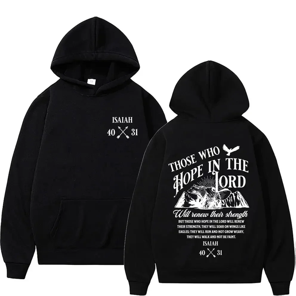 

Men Women's Clothing Fashion High Street Sweatshirts Autumn/Winter Fleece Warm Hoodie Y2K Christian Jesus Letters Print Hoodies