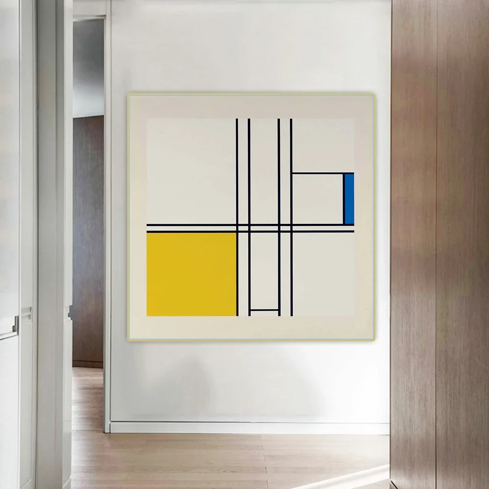 Citon Piet Mondrian《New Haven: Ives-Sillman Inc.,1967》Canvas Art Oil Painting Artwork Poster Picture Wall Decorations Home Decor