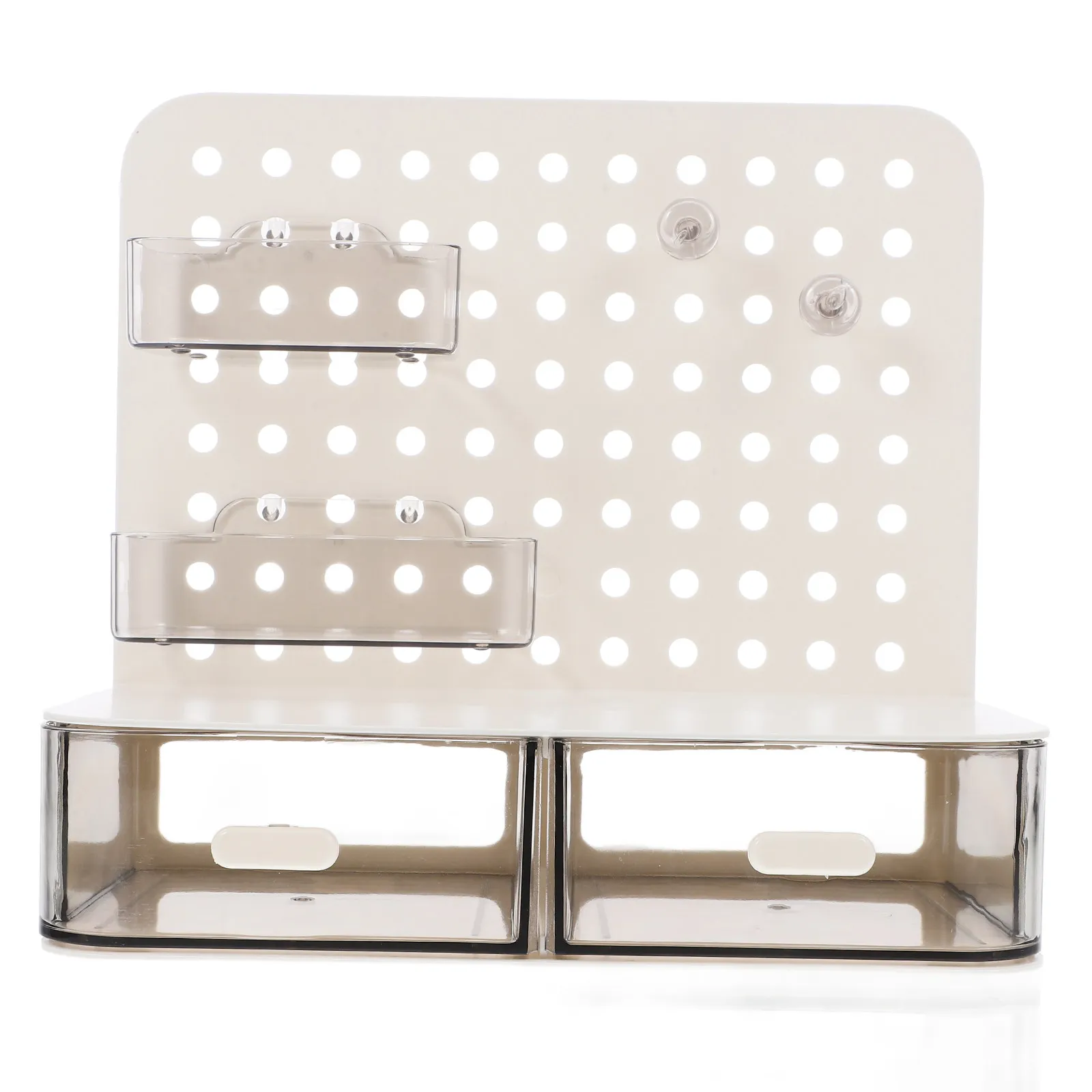 Slant Insert Pegboard Storage Box Desktop Wall Organizer Office Living Room Gaming Workspace Accessories Holder Multi Layer