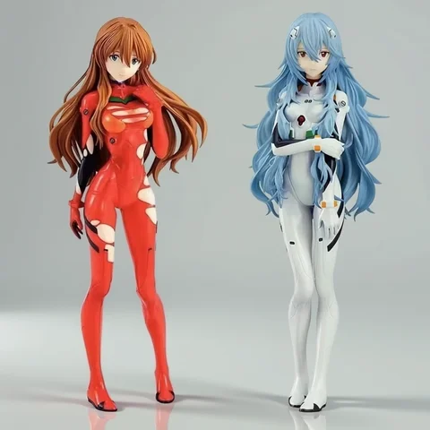 Hot Genesis Evangelion Anime Figure EVA Ayanami Rei Asuka Two-Dimensional Model Chassis Desktop Ornament Gift Doll Toys