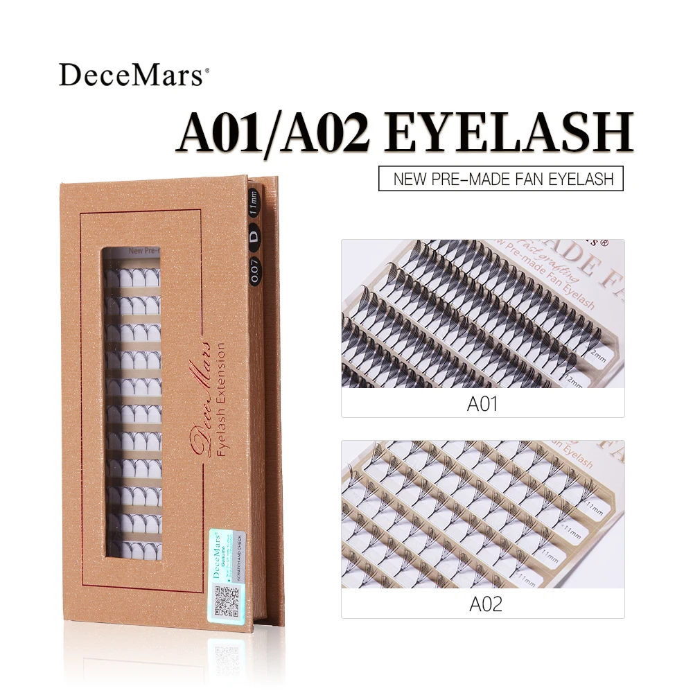 DeceMars A-Serie vorgefertigte Fächer-Wimpernverlängerung