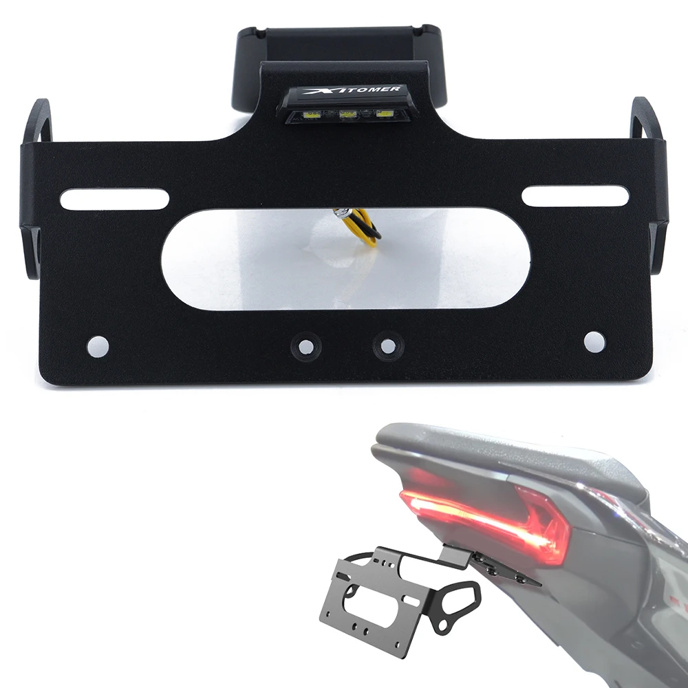 

Motorcycle Rear Tail Tidy Fender Eliminator kit Fit For Kawasaki Z900 / Z900SE 2025 Registration License Plate Holder Bracket