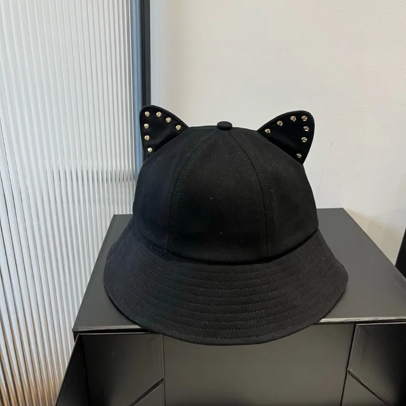 

Cat Ear Stud Fisherman Hat M Series Spring Summer Pure Cotton Fabric Grade Workmanship Fashionable Attractive Holiday Gift Loved