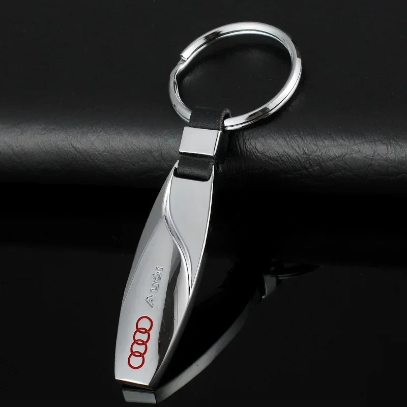 Car Logo Keyring Pandant Key Chain Holder for Audi A5 A3 A6 A4L A6L B5 B6 B8 C5 Q3 Q5 Q7 S4 S5 S6 SQ3 SQ5 RS3 RS4 RS5 RS6 RS7 TT