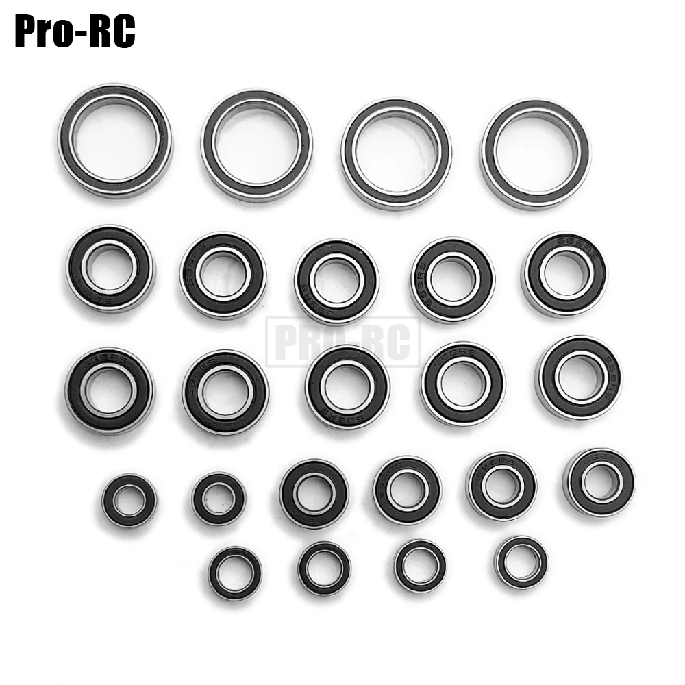 For MUGEN SEIKI MBX8 ECO Rubber Sealed Bearings Kit (24 Pcs)