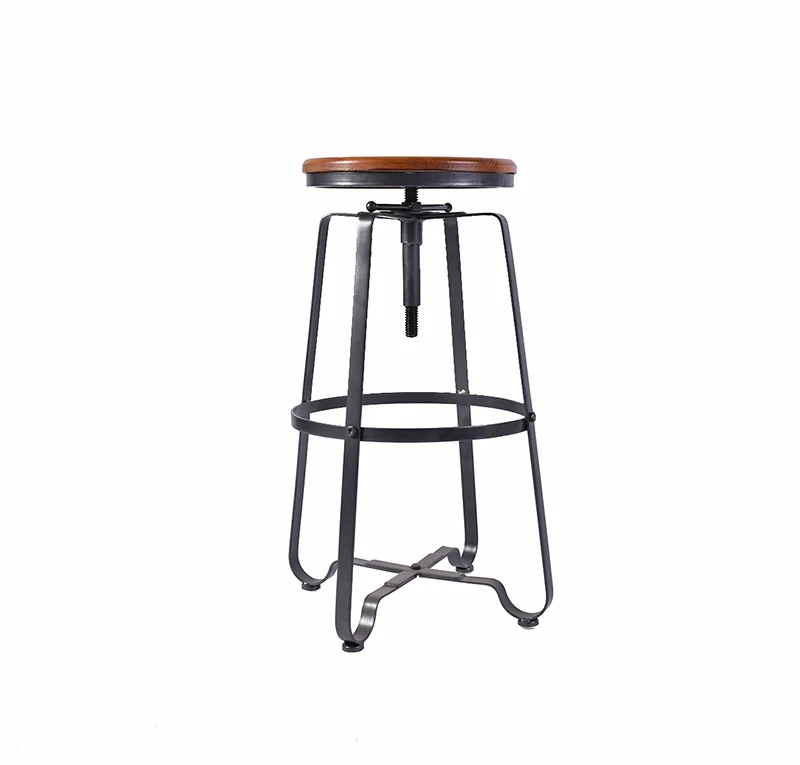 

Vintage Wood Metal bar Stool and bar Table Set for Cafe/restaurant/pub