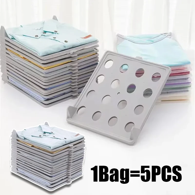 Shirt Organizer T Shirt Folder Board Clothing Lazy Folding Board Dividers Stackable Multi Functional Wardrobe Storage Goods