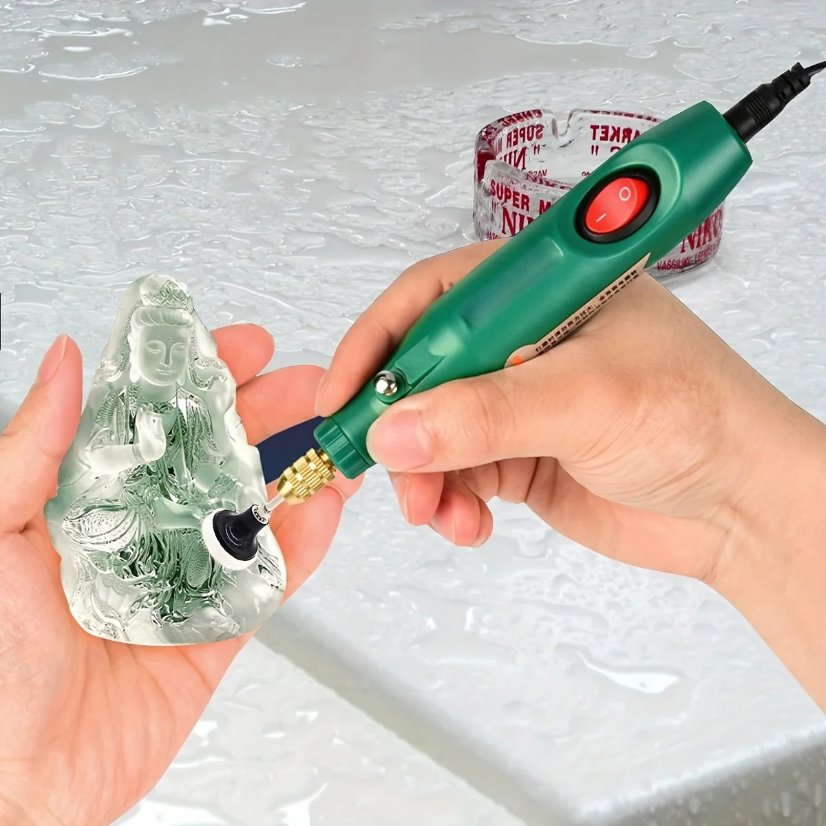 Wool Felt Glass polishing Pads R-Type 2" Compressed Wool Fabric Quick Change Disc Roll Lock Surface Polishing Buffing Pads Wheel