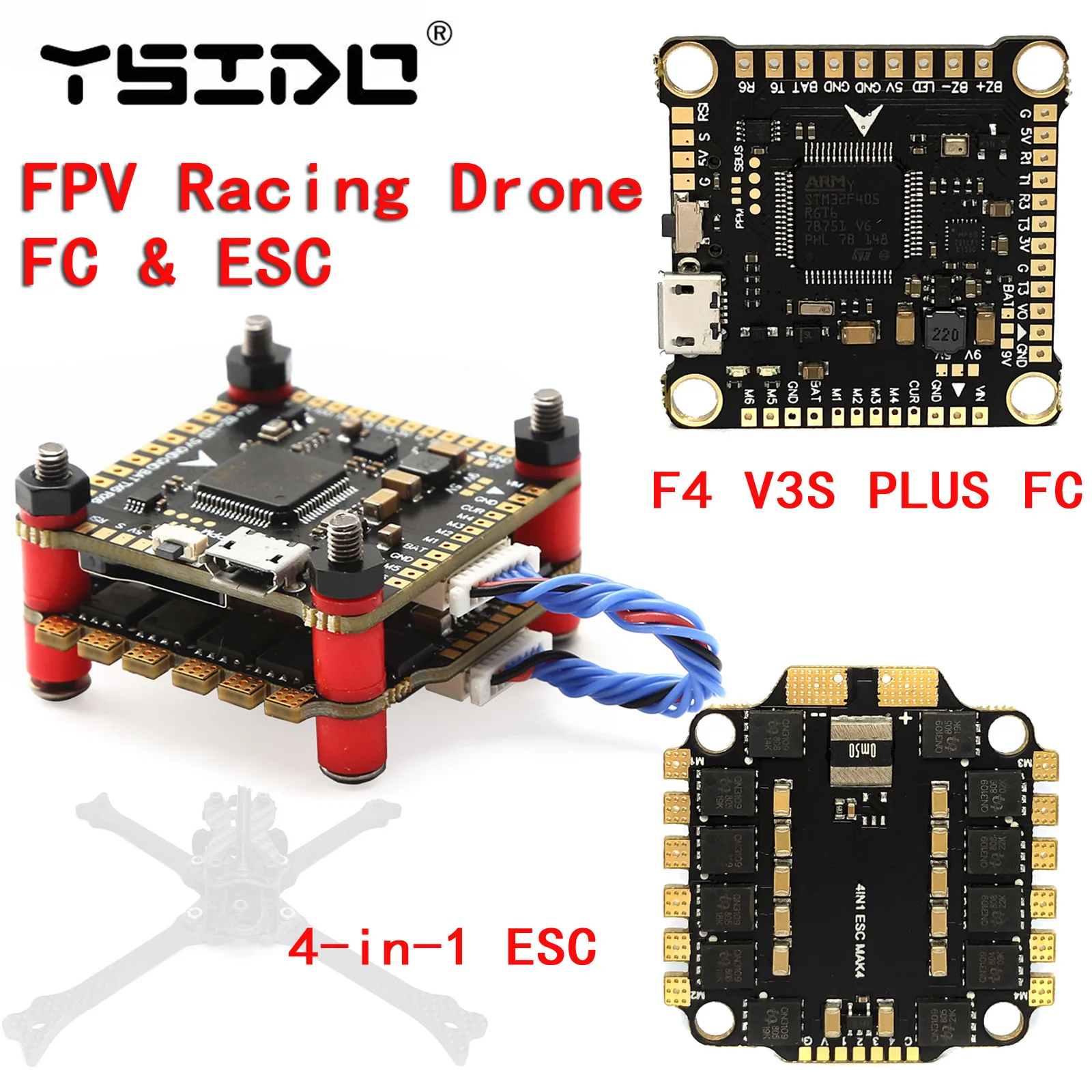 مُقيّم شامل لوح تحكم الطيران Betaflight F4V3S من YSIDO: الأفضل لطائرات FPV الرشاقة والسباقات