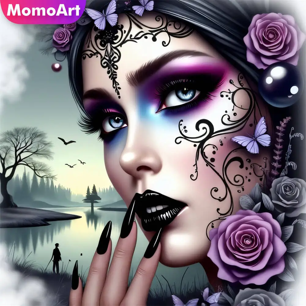 Momoart Bär Diamant Mosaik Tier voller Runde Diamant Malerei Mond Stickerei neue Ankunft handgemachte Hobby