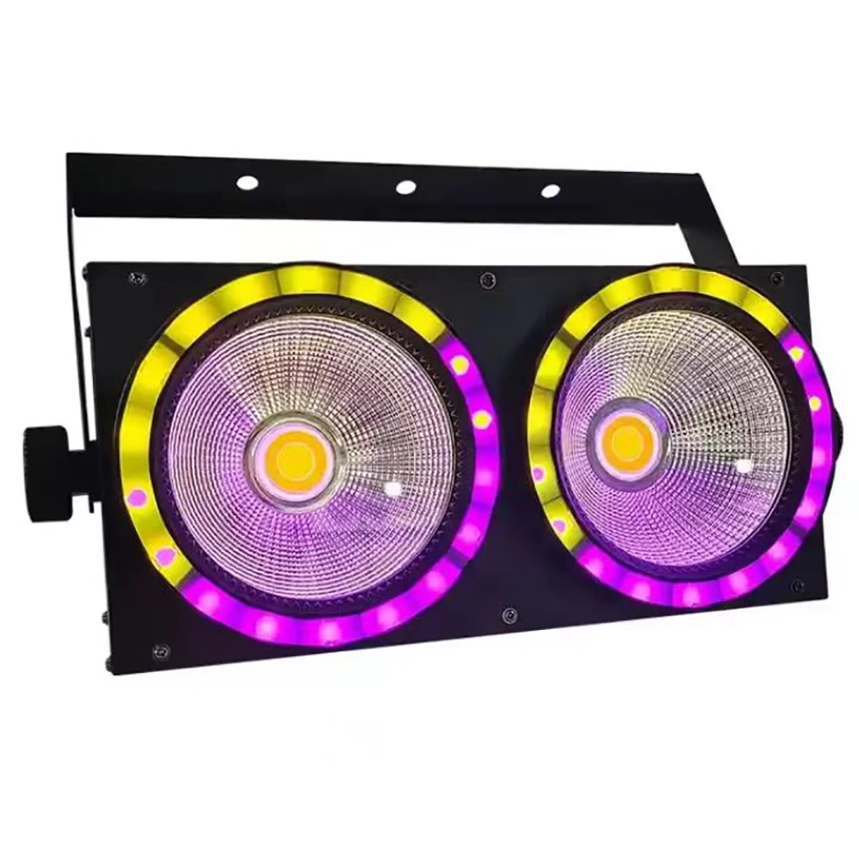 NEW 2eyes High Power 200W LED COB 50W RGB LED light strip 2IN1 DMX Stage Effect Blinder Cool Warm White DJ Stage Lighting Lamp
