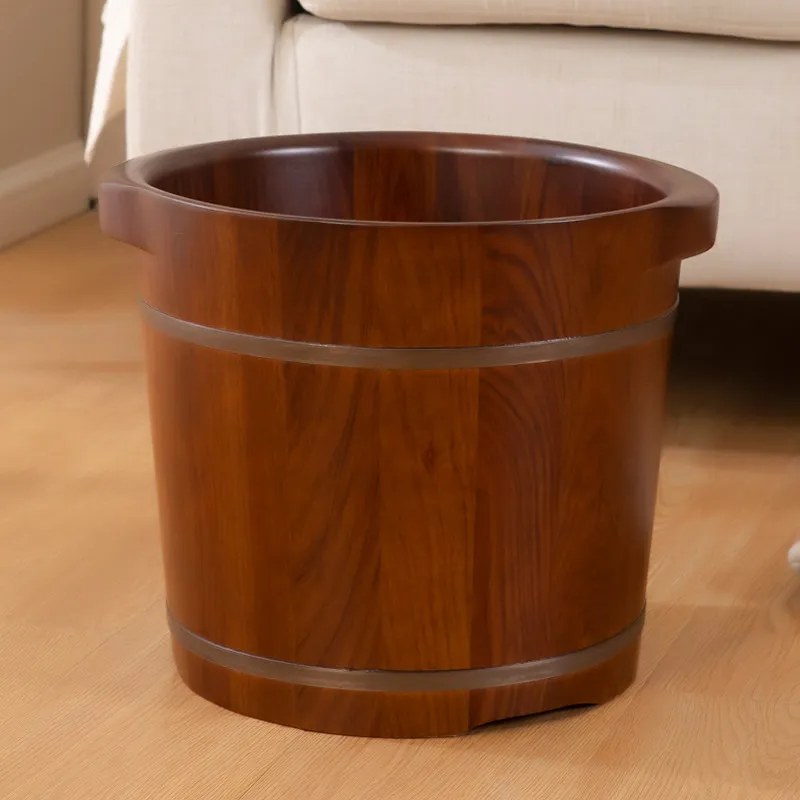 CX foot bath, foot bath basin, solid wood foot bath bucket, calf wooden bucket, household