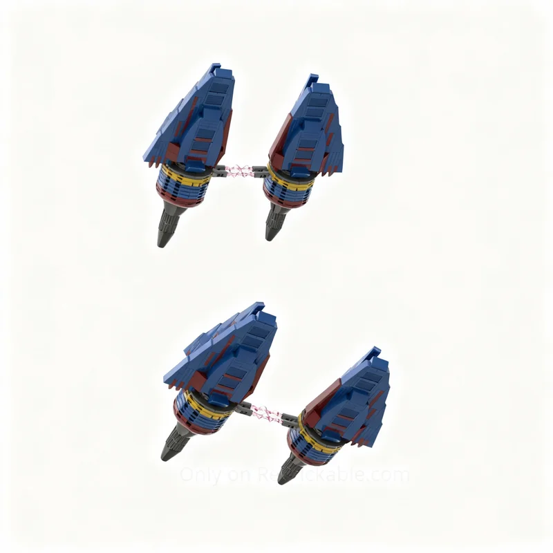 371 elementów MOC Podracer w stylu silnika Dash 8, model bitewny Star Wars, klocki konstrukcyjne, prezent na Boże Narodzenie, zabawka architektoniczna, pomysł DIY, kreatywny.