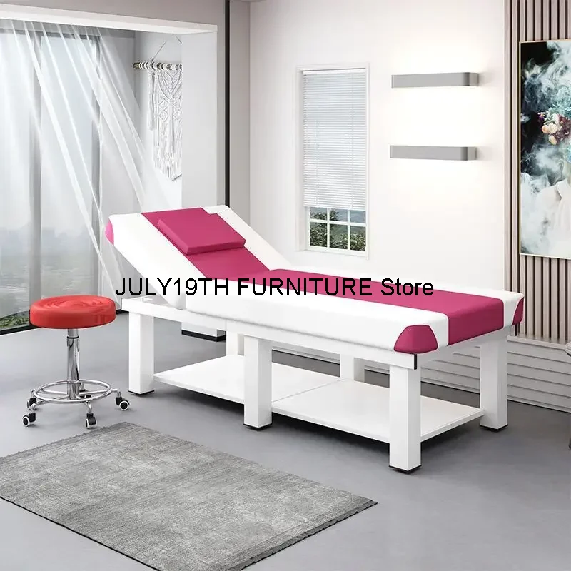 Pedicure Foldable Bed Mattresses Metal Portable Spa Tattoo Massage Chairs Full Body Camastro Plegable Salon Furniture MQ50MB