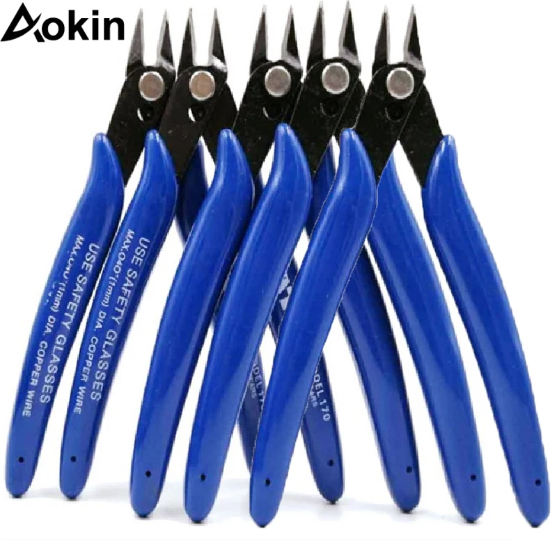 1Pc Multi-tools Electrical Wire Cable Cutters Cutting Pliers Side Snips Flush Stainless Steel Nipper Hand Tools